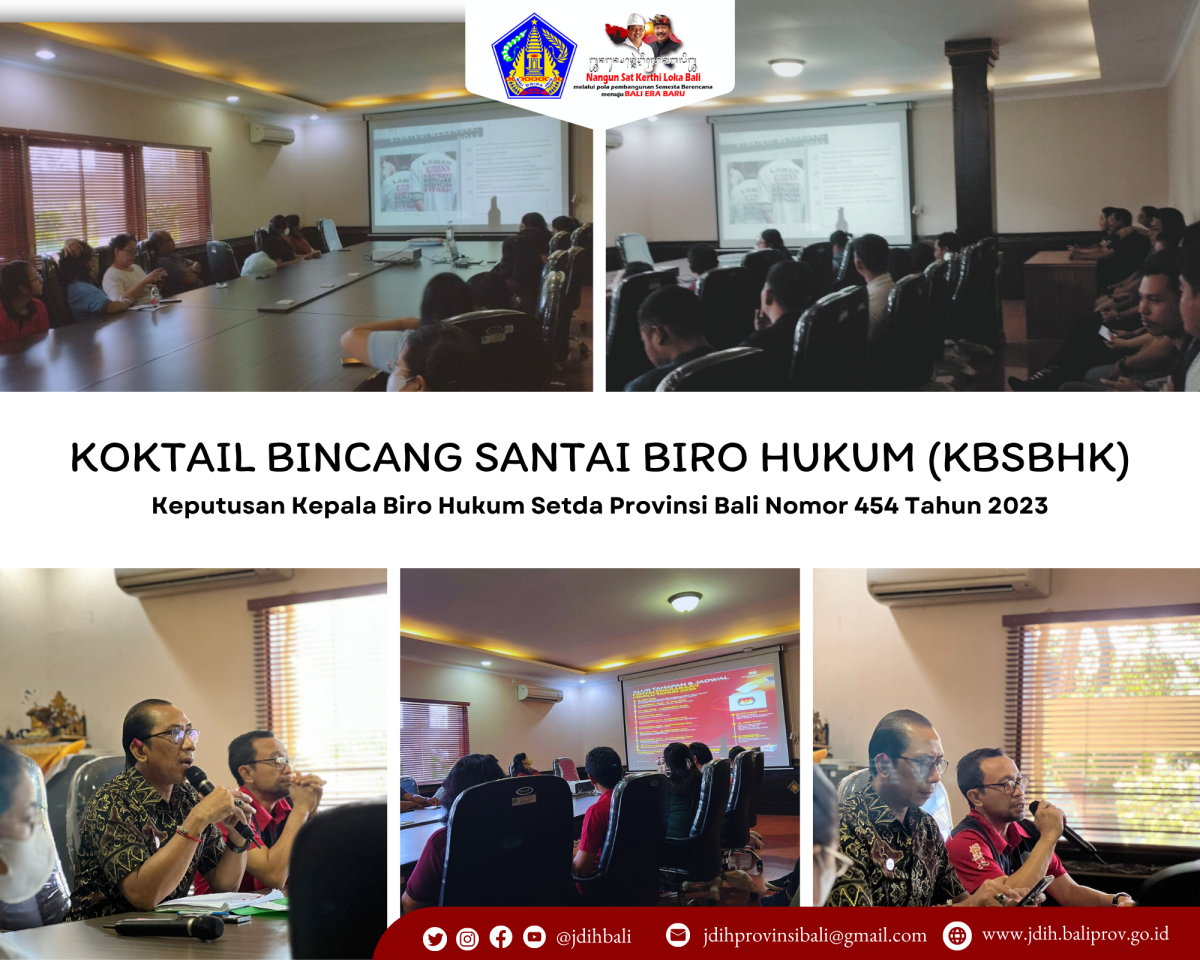 Koktail Bincang Santai Biro Hukum (KBSBHK), 23 Juni 2023