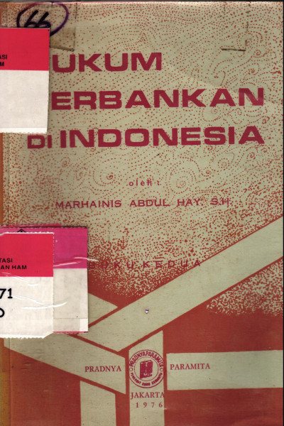 Hukum Perbankan di Indonesia Buku Kedua