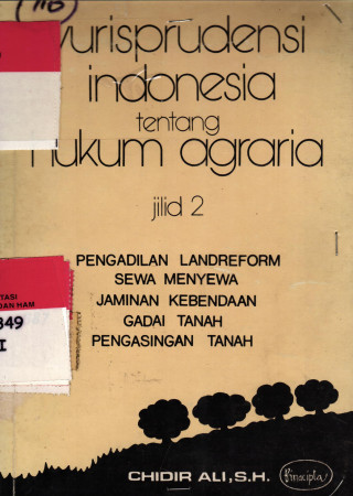 Yurisprudensi Indonesia tentang Hukum Agraria  (jilid 2)