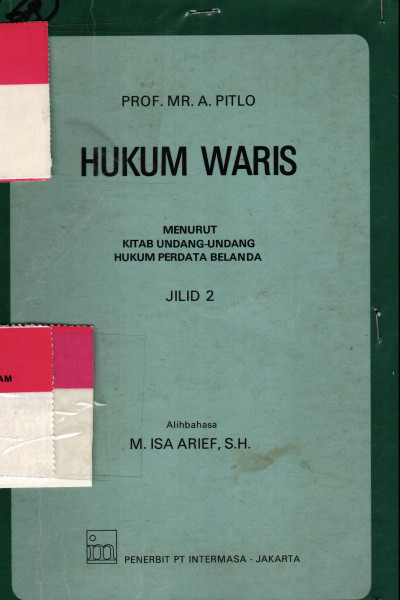 HUKUM WARIS menurut Undang-undang hukum perdata Belanda JILID 2