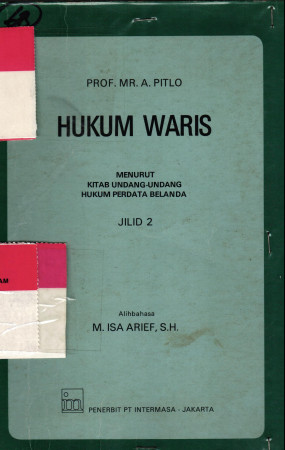HUKUM WARIS menurut Undang-undang hukum perdata Belanda JILID 2