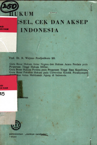 Hukum Wesel, Cek dan Aksep di Indonesia 