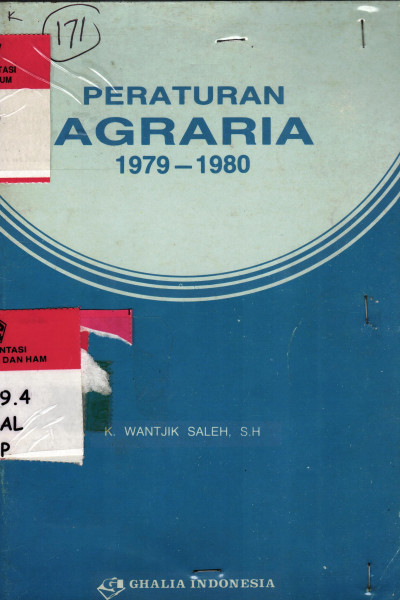 Peraturan Agraria 1979 - 1980 