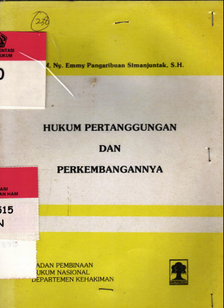 HUKUM PERTANGGUNGAN dan PERKEMBANGANNYA
