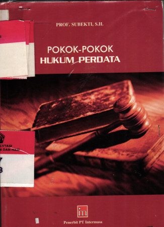 POKOK-POKOK HUKUM PERDATA