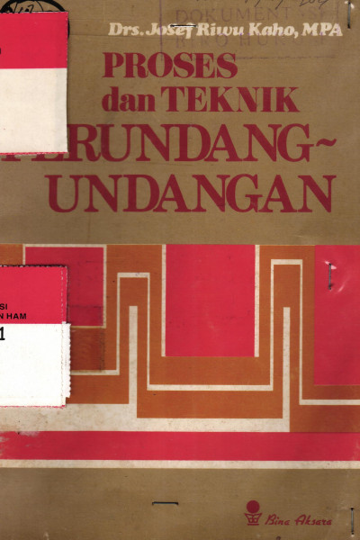 Proses dan Teknik Perundang-undangan 
