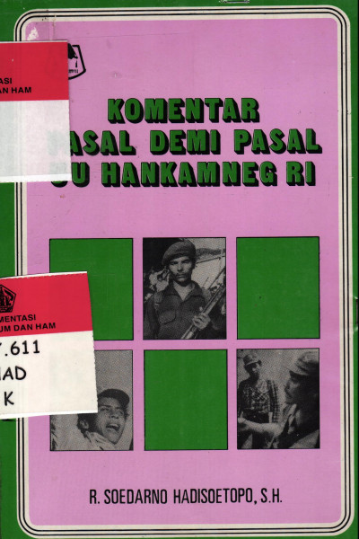 Komentar Pasal Demi Pasal Undang -Undang Hankamneg RI  