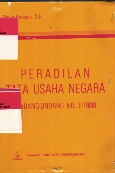 Peradilan Tata Usaha Negara UU No. 5 Th 1986 
