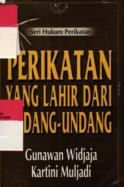 PERIKATAN YANG LAHIR DARI UNDANG-UNDANG	
