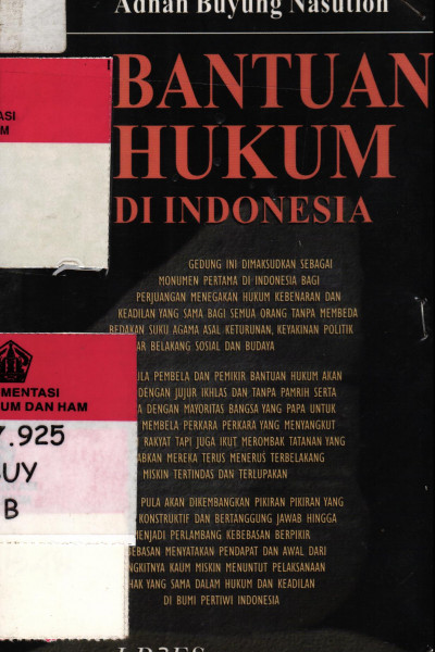 BANTUAN HUKUM DI INDONESIA
