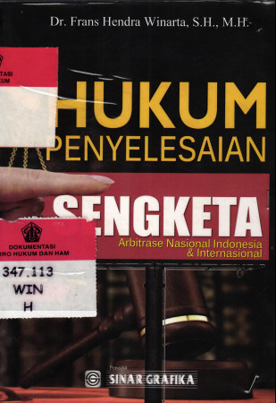HUKUM PENYELESAIAN SENGKETA